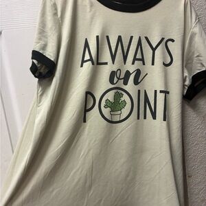 LuLaRoe Cream and Black Short Sleeve Tee